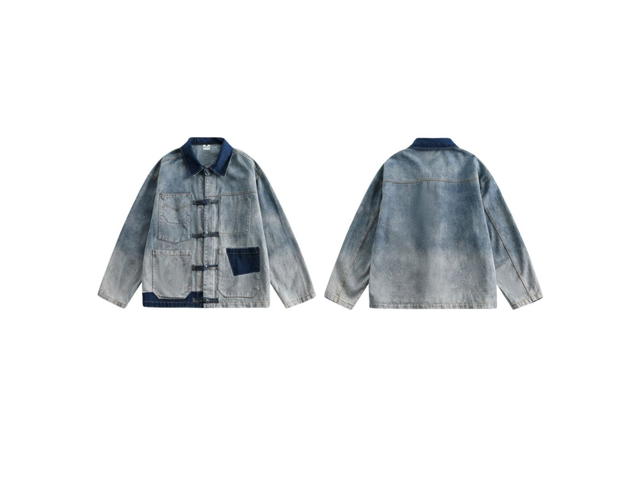 Jeera 168 Jeera 168 Chinese Style Denim Jacket - view 3