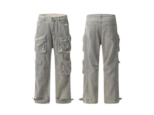 Jeera 168 Jeera 168 Gray Rust Colored Long Pants - view 3