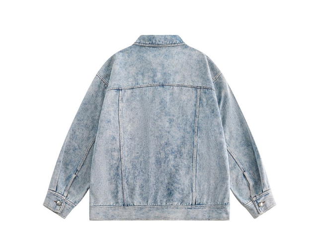 Jeera 168 Jeera 168 Paisley Caramel Color Bohemian Denim Jacket - view 2