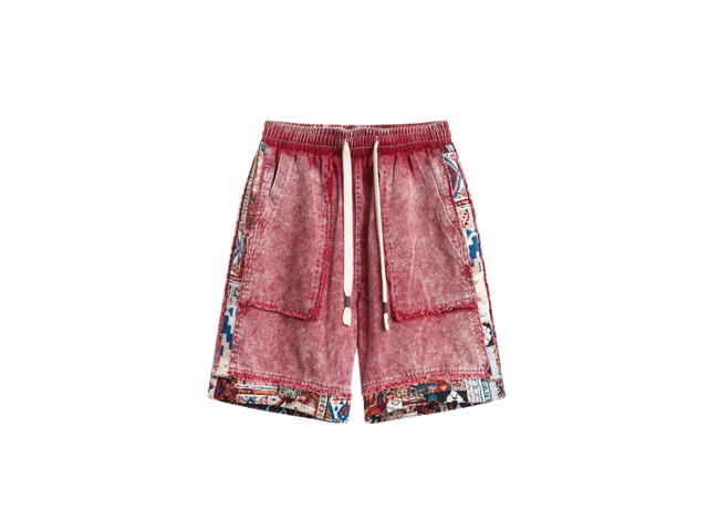 Jeera 168 Jeera 168 Red Bohemian Denim Short Pants - view 1
