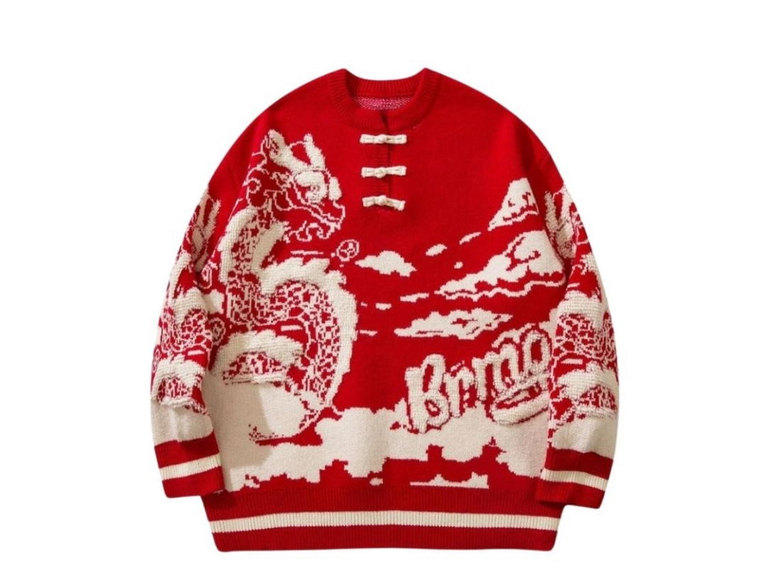Jeera 168 Jeera 168 Red Sky Dragon Sweater