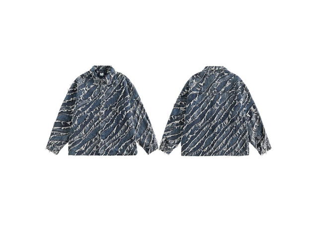 Jeera 168 Jeera 168 Spruce Wave Denim Jacket - view 3