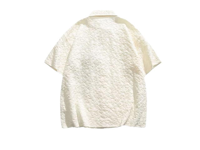 Jeera 168 Jeera 168 Triple Floral Short Sleeve Shirt Off-White - view 2