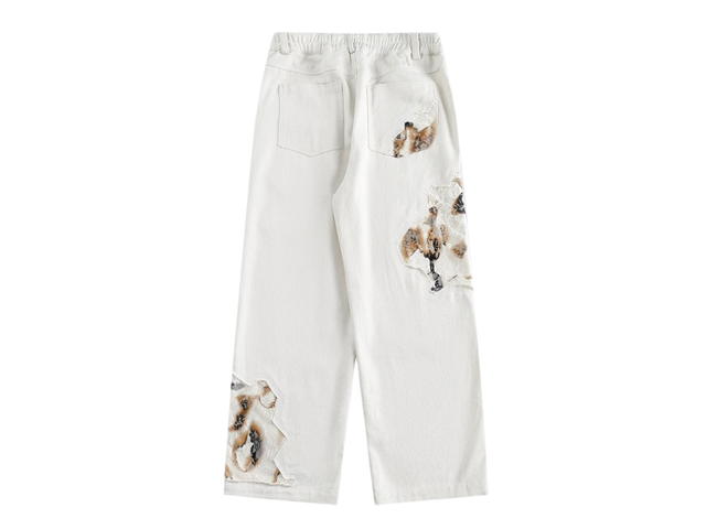 Jeera 168 Jeera 168 White Burnt Long Pants - view 2
