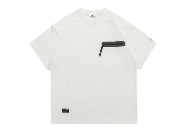 Jeera 168 Jeera 168 White Left Chest Zipper T-Shirt - view 1