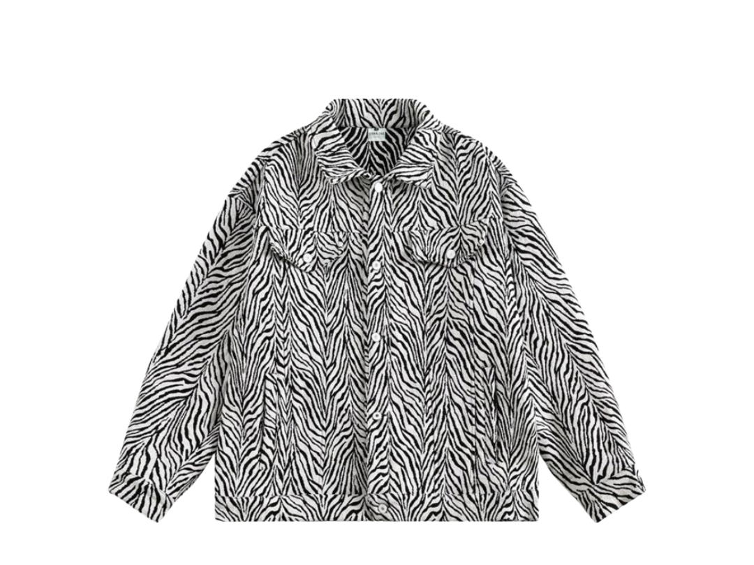 Jeera 168 Jeera 168 Zebra Retro Denim Jacket