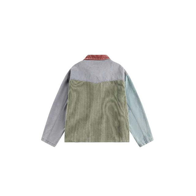 Jeera 168 (พร้อมส่ง) Jeera 168 Contrast Corduroy multi-pocket Jacket - view 2