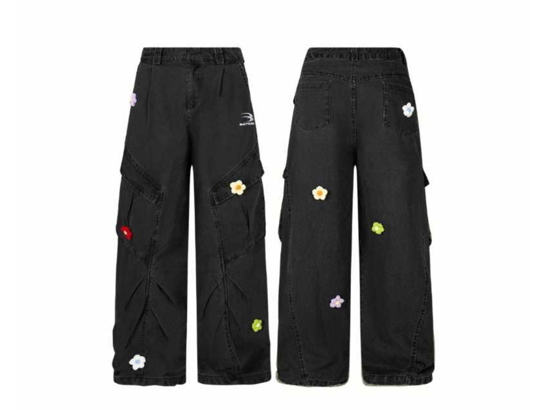 Jeera 168 (พร้อมส่ง) Jeera 168 Double pocket cargo pants - Black