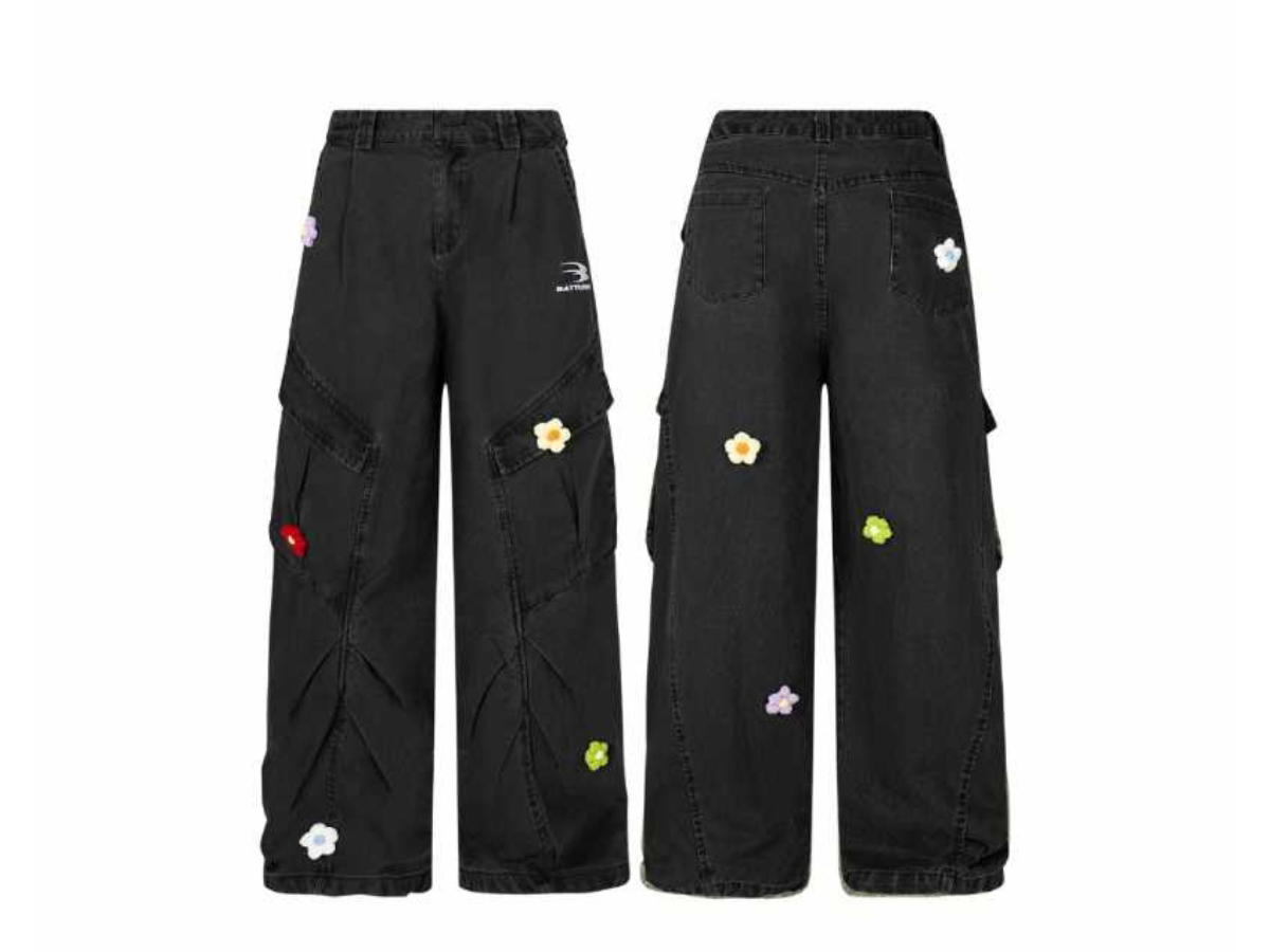 Jeera 168 (พร้อมส่ง) Jeera 168 Double pocket cargo pants - Black