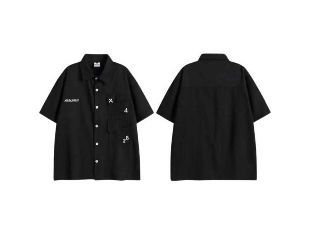 Jeera 168 (พร้อมส่ง) Jeera 168 Logarithm Short Sleeve Shirt - Black