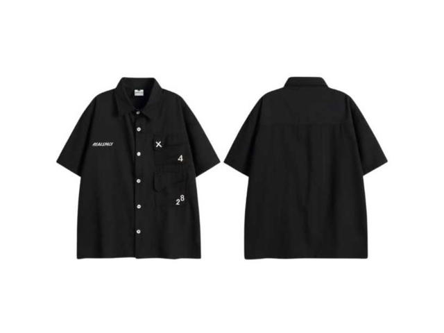 Jeera 168 (พร้อมส่ง) Jeera 168 Logarithm Short Sleeve Shirt - Black - view 1