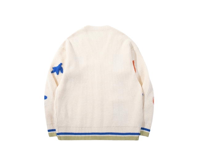 Jeera 168 (พร้อมส่ง) Jeera 168 White Colorful striped cardigan - view 2
