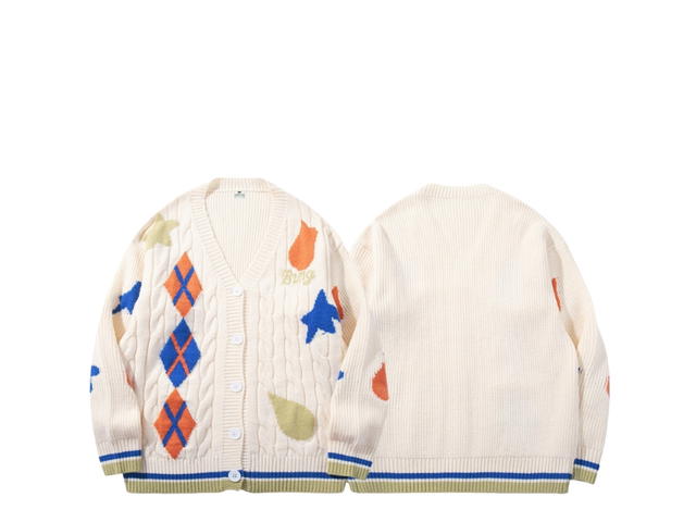 Jeera 168 (พร้อมส่ง) Jeera 168 White Colorful striped cardigan - view 3