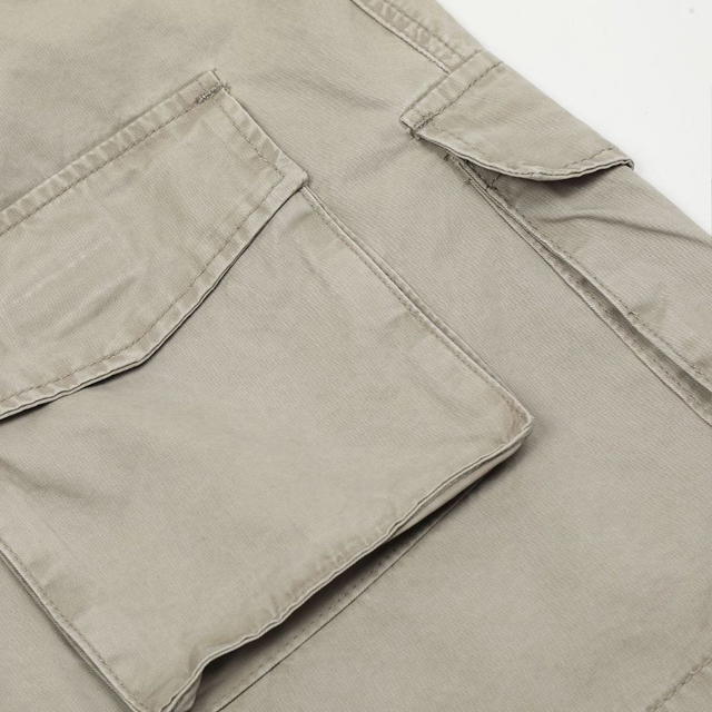 Jeera 168 (พร้อมส่ง) Jeera168 Craem Multi-Pocket Cargo Short pants - view 4