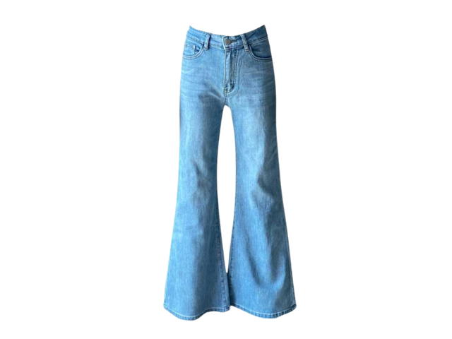 Jeera 168 (พร้อมส่ง) Jeera168 Bell-bottom Long Jeans - Blue - view 1
