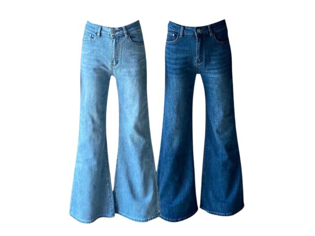 Jeera 168 (พร้อมส่ง) Jeera168 Bell-bottom Long Jeans - Navy - view 2