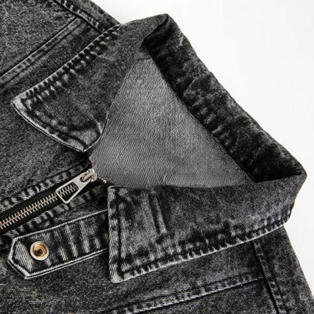 Jeera 168 (พร้อมส่ง) Jeera168 Black Smog Denim Jacket  - view 4