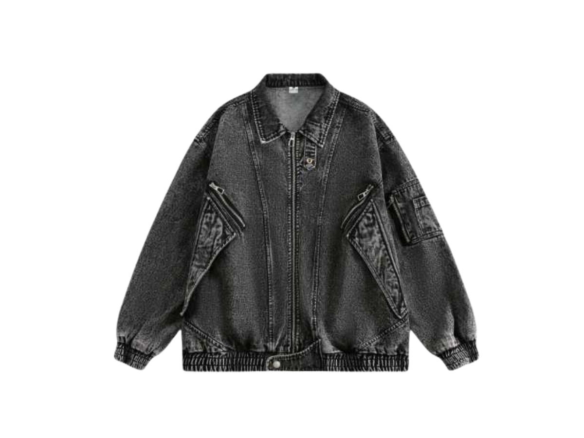 Jeera 168 (พร้อมส่ง) Jeera168 Black Smog Denim Jacket