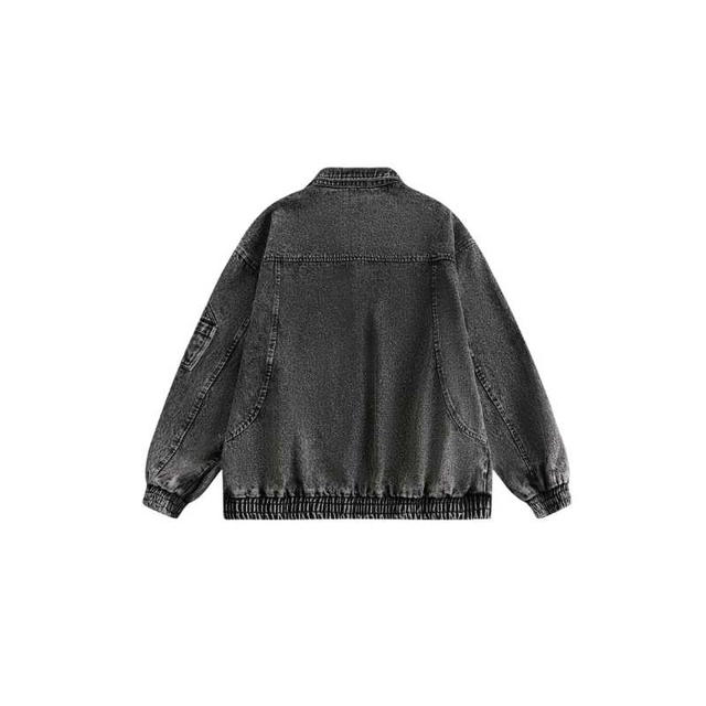 Jeera 168 (พร้อมส่ง) Jeera168 Black Smog Denim Jacket - view 2