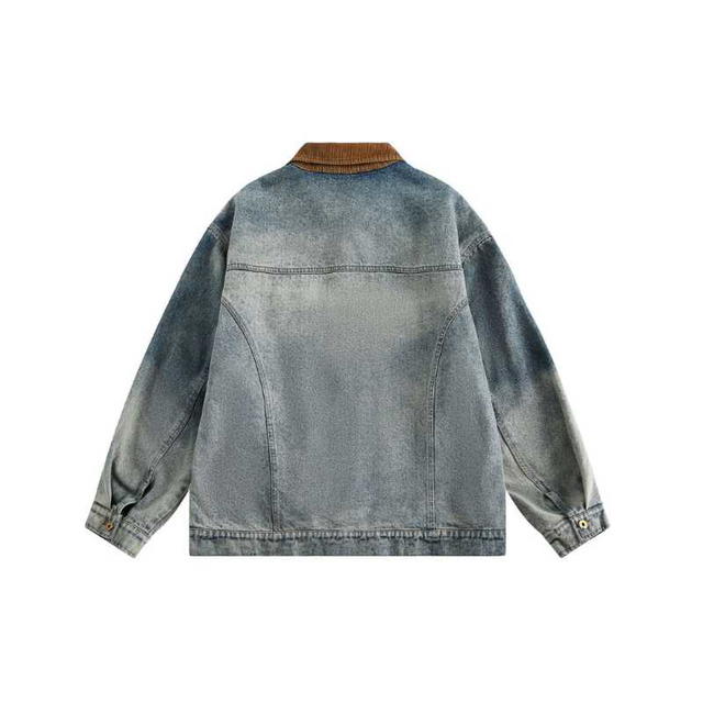Jeera 168 (พร้อมส่ง) Jeera168 Caramel collared Denim Jacket - view 2