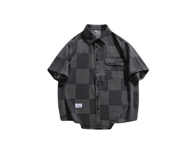 Jeera 168 (พร้อมส่ง) Jeera168 Double Scott Short Sleeve Shirt - Black - view 2
