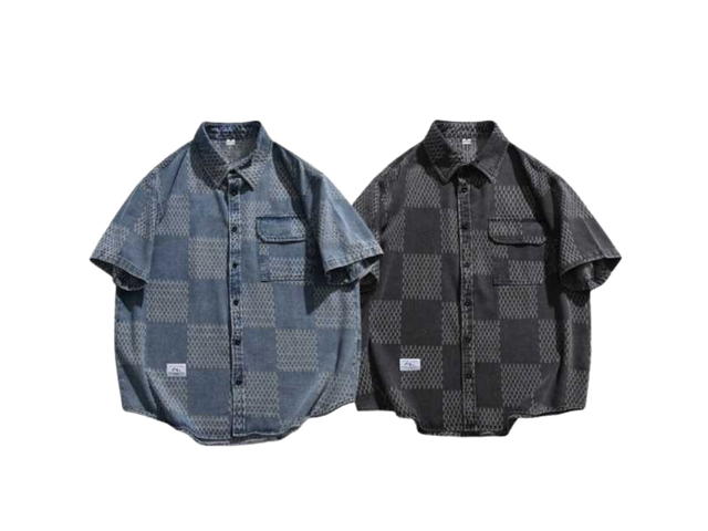 Jeera 168 (พร้อมส่ง) Jeera168 Double Scott Short Sleeve Shirt - Black - view 4