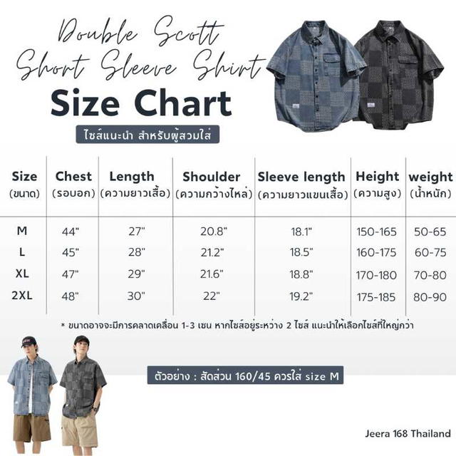 Jeera 168 (พร้อมส่ง) Jeera168 Double Scott Short Sleeve Shirt - Black - view 5