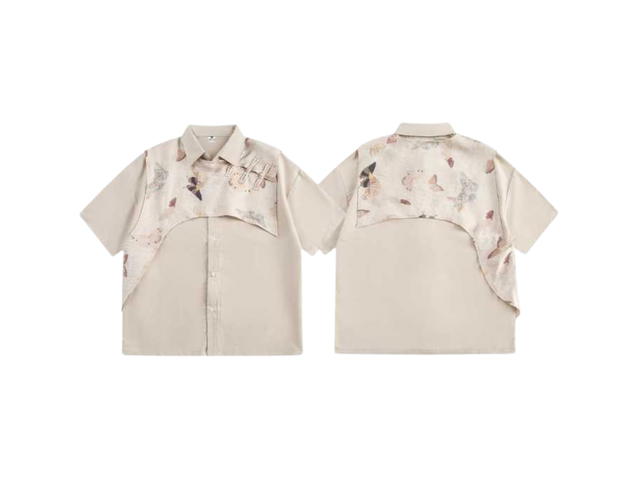 Jeera 168 (พร้อมส่ง) Jeera168 Embroidery Art short sleeve shirt - view 1