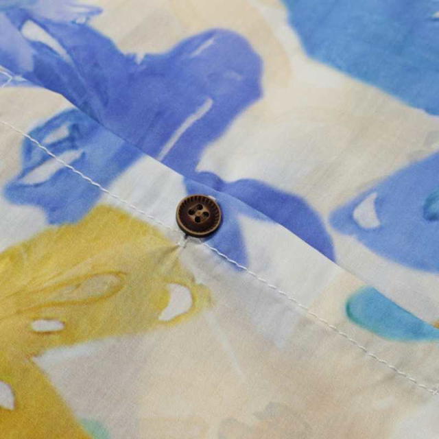 Jeera 168 (พร้อมส่ง) Jeera168 Frangipani Flower Hawaiian Shirt - Blue - view 7