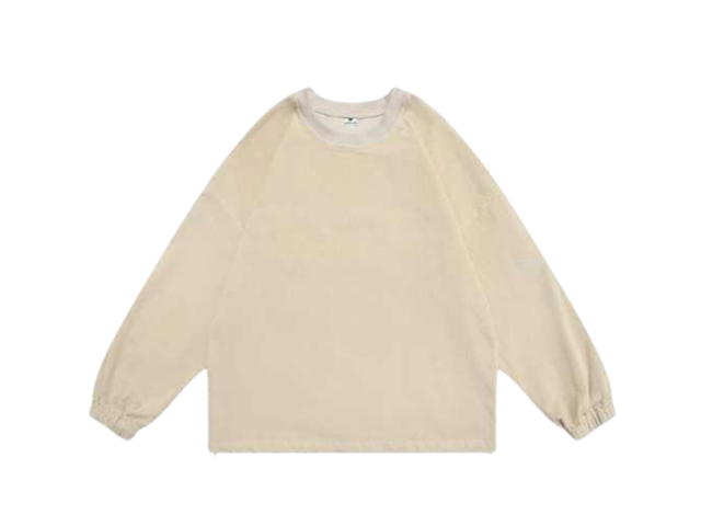 Jeera 168 (พร้อมส่ง) Jeera168 Genderless Corduroy Sweater- Cream - view 2