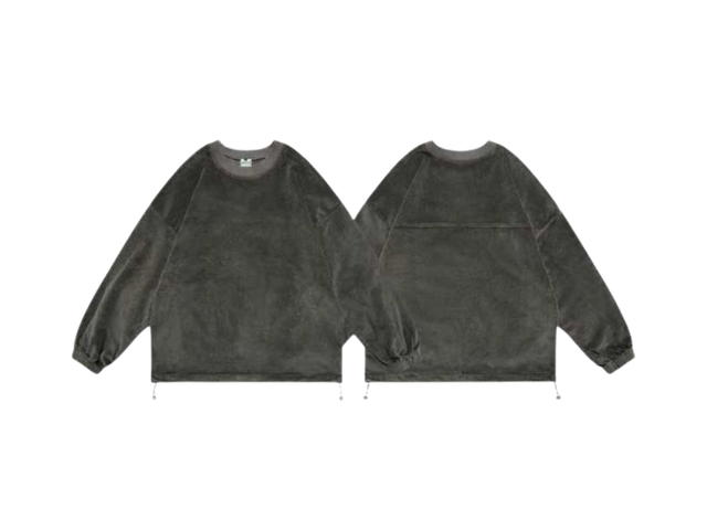 Jeera 168 (พร้อมส่ง) Jeera168 Genderless Corduroy Sweater- Dark Green - view 1