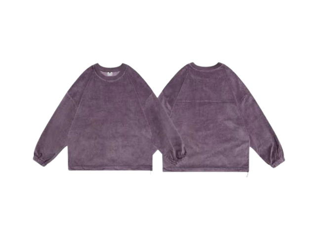 Jeera 168 (พร้อมส่ง) Jeera168 Genderless Corduroy Sweater- Purple - view 1