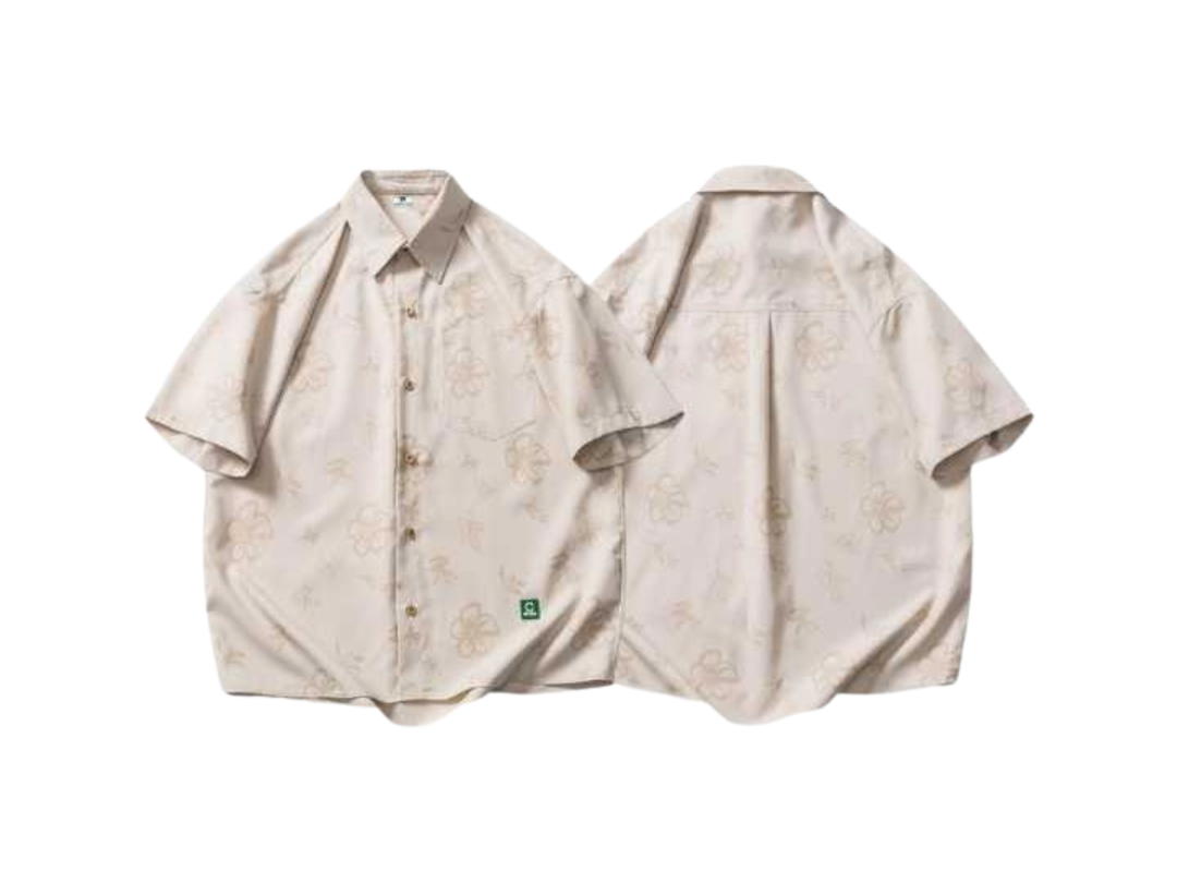 Jeera 168 (พร้อมส่ง) Jeera168 Hibiscus Hawaiian Shirt