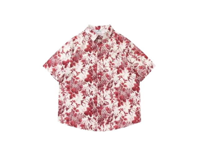 Jeera 168 (พร้อมส่ง) Jeera168 Red Rose Hawaiian Shirt - view 2