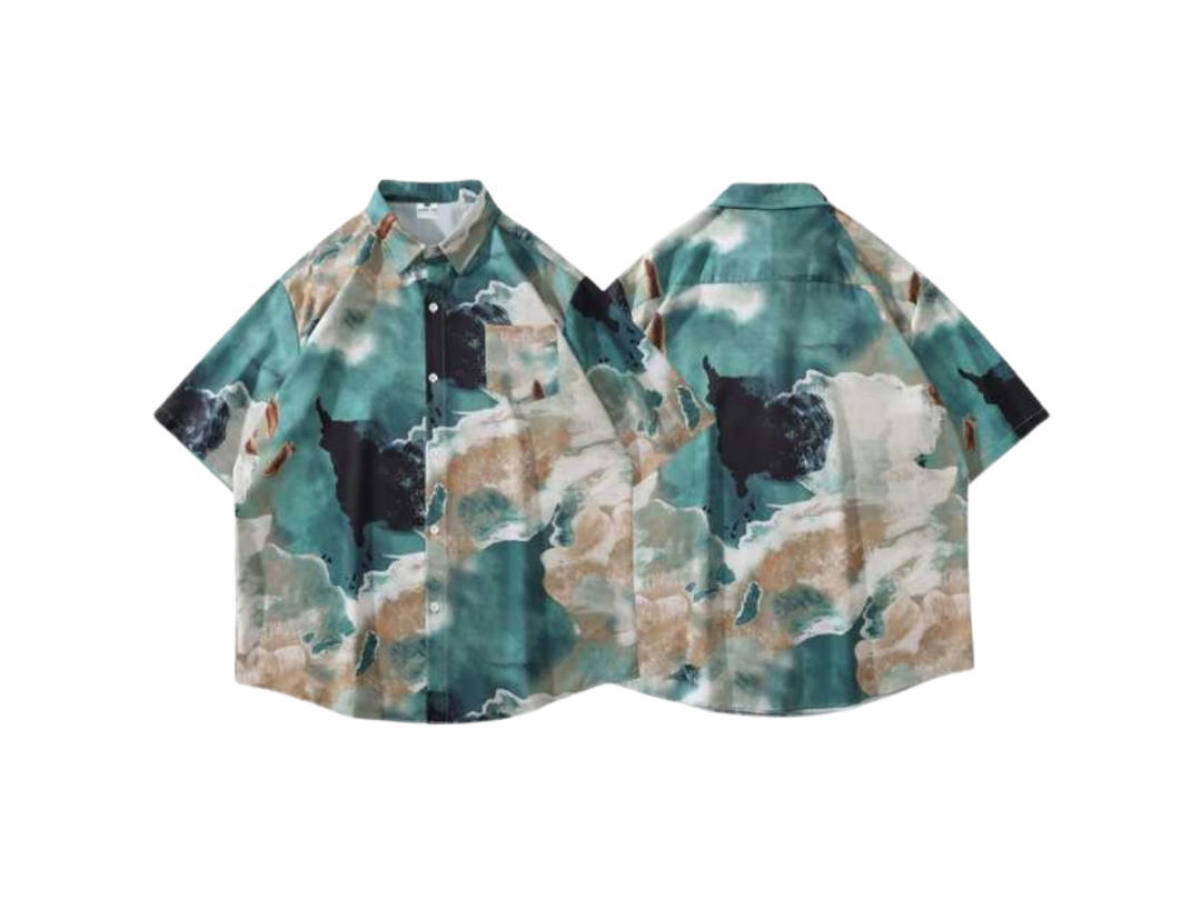 Jeera 168 (พร้อมส่ง) Jeera168 Sea Anemone Hawaii shirts