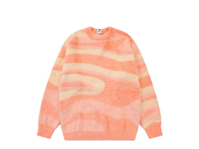 Jeera 168 (พร้อมส่ง) Peach orange Pastel Camouflage Sweater - view 1