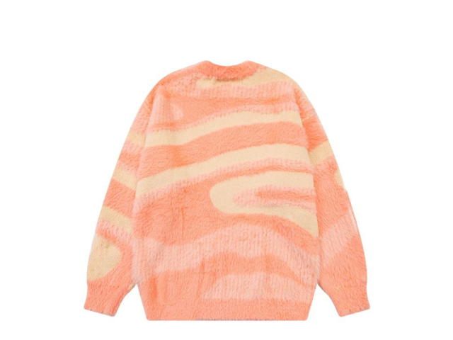 Jeera 168 (พร้อมส่ง) Peach orange Pastel Camouflage Sweater - view 2