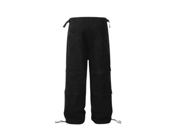 Jeera 168 (พร้อมส่ง) Vintage cargo leg rope Long pants - Black - view 3