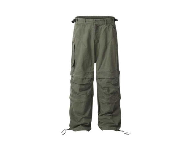 Jeera 168 (พร้อมส่ง) Vintage cargo leg rope Long pants - Green - view 2