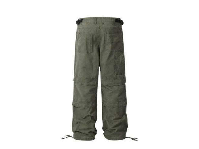 Jeera 168 (พร้อมส่ง) Vintage cargo leg rope Long pants - Green - view 3