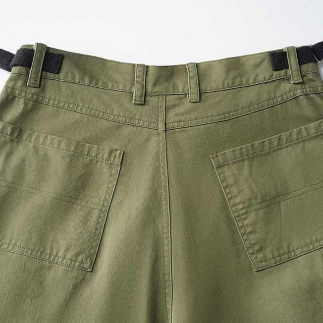 Jeera 168 (พร้อมส่ง) Vintage cargo leg rope Long pants - Green - view 4