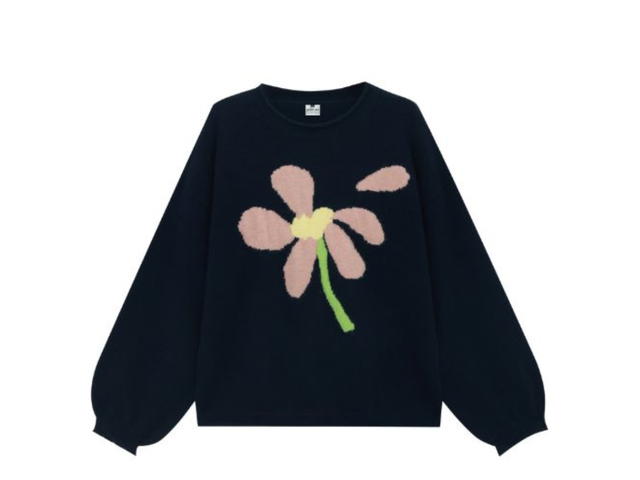 Jeera 168 Jeera 168 Black Flying flowers Sweater - view 1