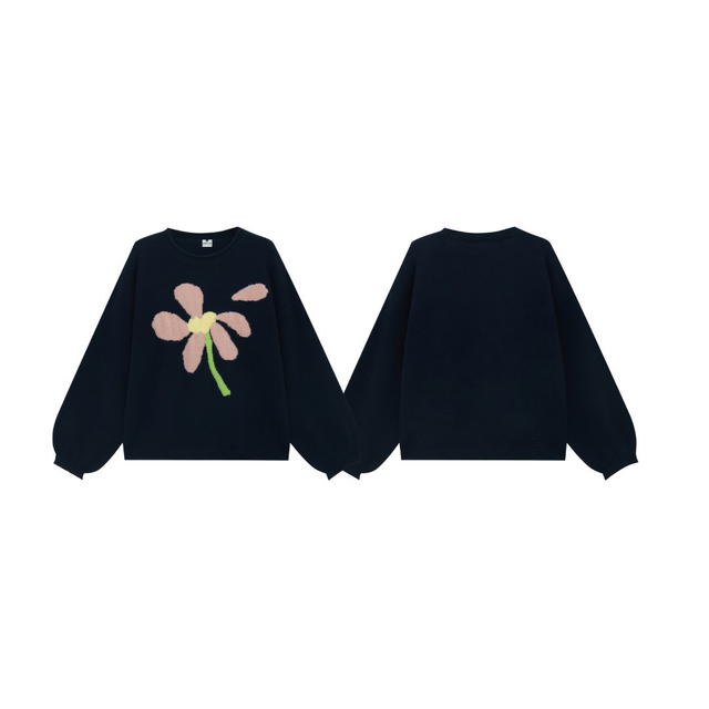 Jeera 168 Jeera 168 Black Flying flowers Sweater - view 3