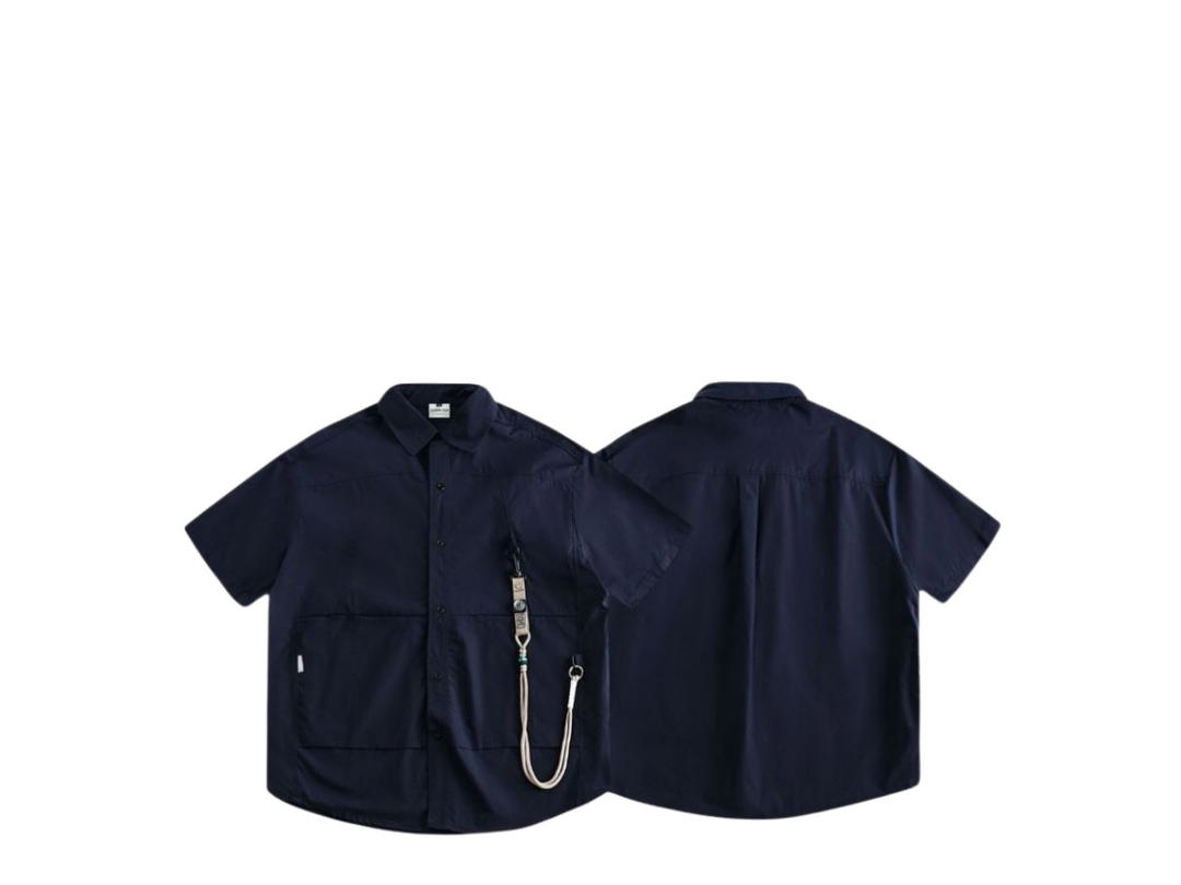 Jeera 168 Jeera 168  Blue Compass pendant Short Sleeve Shirt