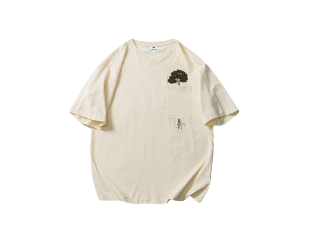 Jeera 168 Jeera 168 Beige Wood T-Shirt