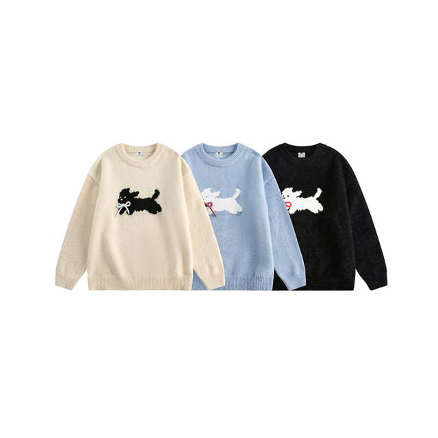 Jeera 168 Jeera 168 Blue Westie tied Bow Sweater - view 7
