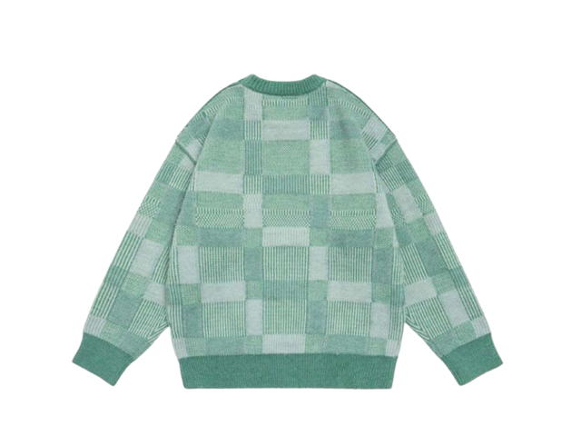 Jeera 168 Jeera 168 Checkered Sweater Green - view 2