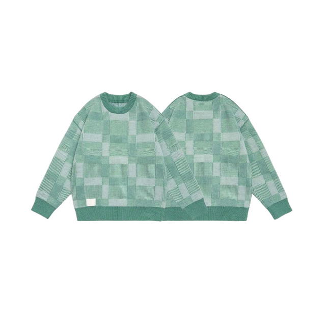 Jeera 168 Jeera 168 Checkered Sweater Green - view 3