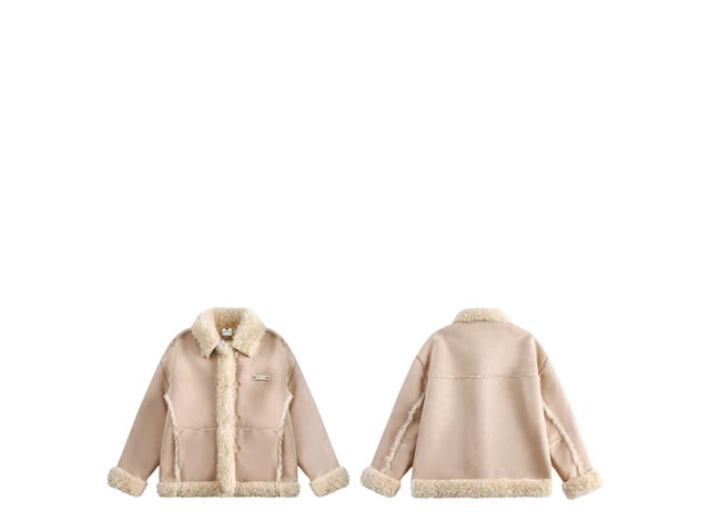 Jeera 168 Jeera 168 Limited fluffy Cream Jacket - view 3