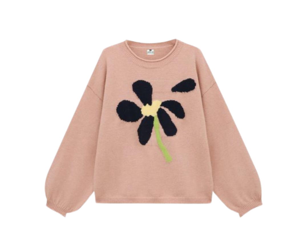 Jeera 168 Jeera 168 Pink Flying flowers Sweater